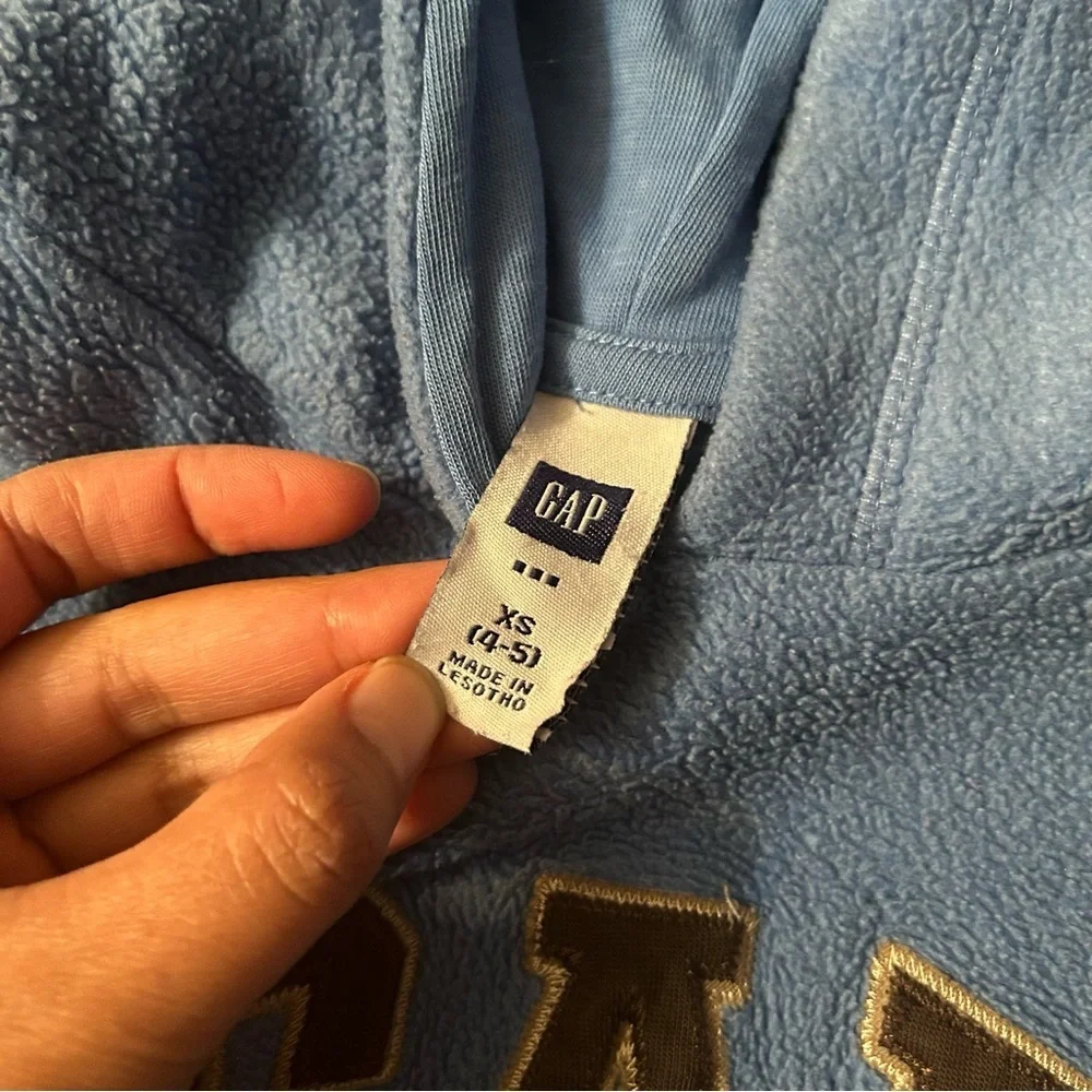 Gap Baby Blue Y2K Hoodie Pullover Youth 4-5 XS